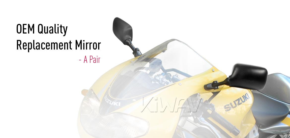 KiWAV OEM replacement mirror FS286 for Suzuki TL1000R/TL1000S both hand