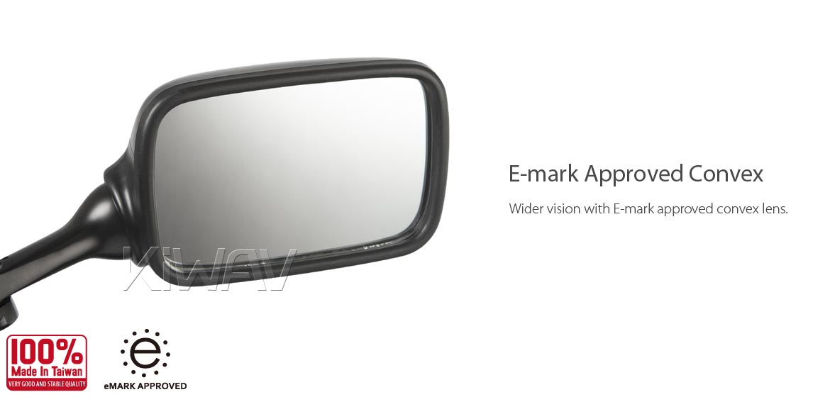KiWAV OEM replacement mirror FS286 for Suzuki TL1000R/TL1000S right hand