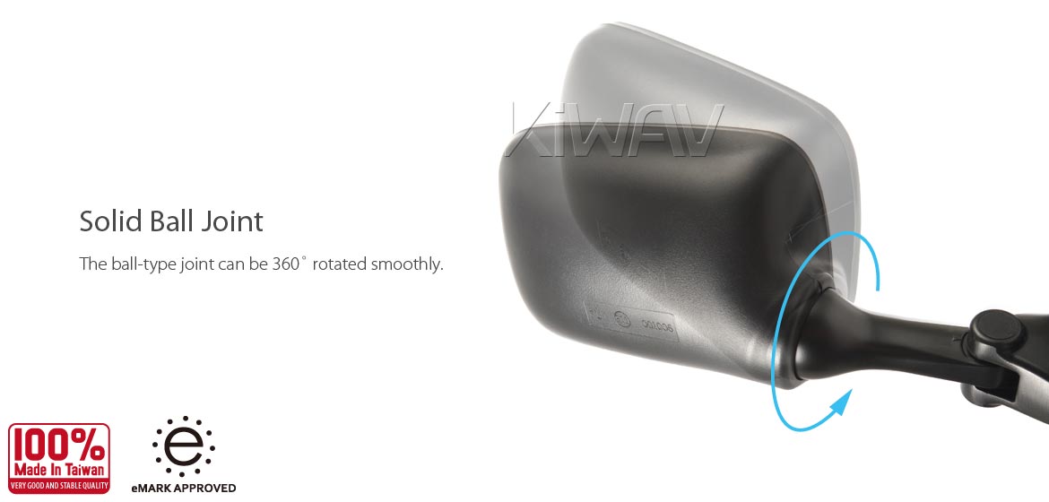 KiWAV OEM replacement mirror FS286 for Suzuki TL1000R/TL1000S right hand