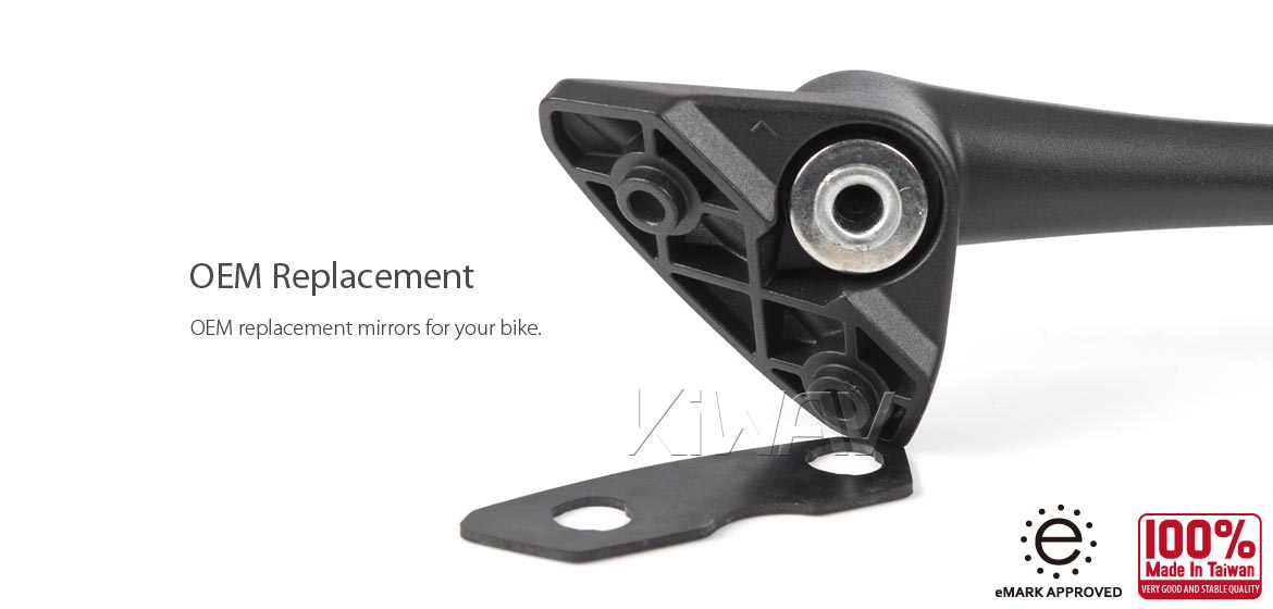 KiWAV OEM replacement mirror left hand LH compatible for Suzuki GSX-R 1000 2017~