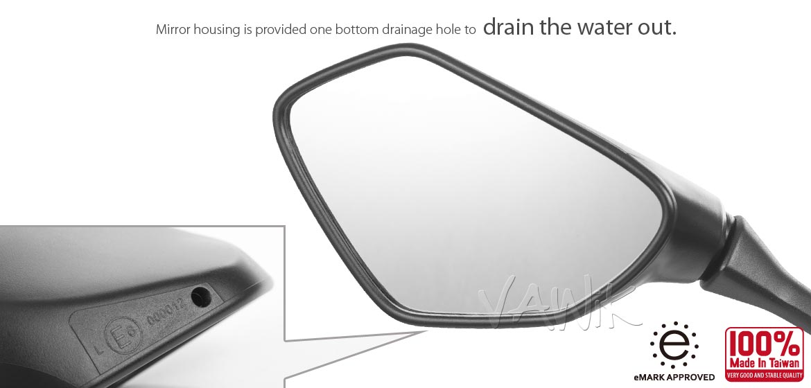 VAWiK OEM replacement mirror a pair compatible for Suzuki GSX-R 1000 2017~