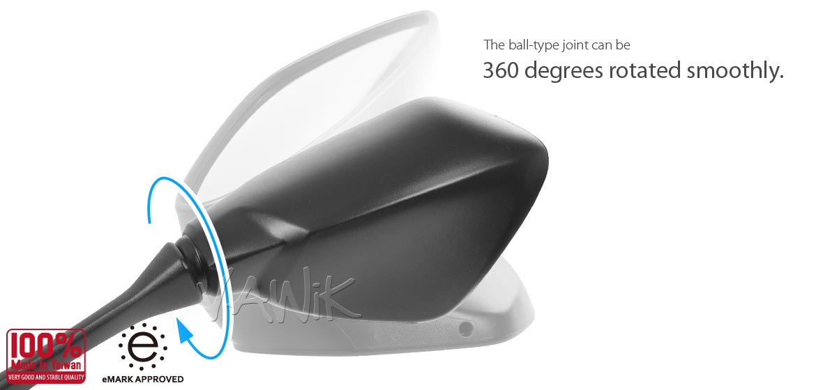 VAWiK OEM replacement mirror a pair compatible for Suzuki GSX-R 1000 2017~