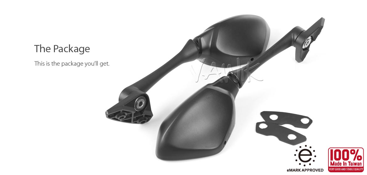 VAWiK OEM replacement mirror a pair compatible for Suzuki GSX-R 1000 2017~