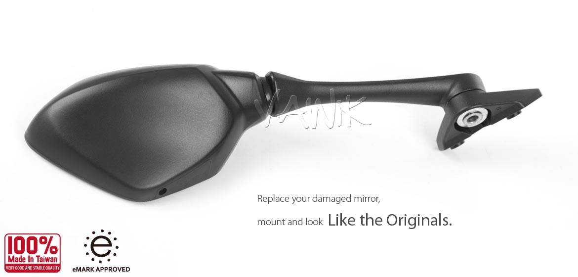 VAWiK OEM replacement mirror a pair compatible for Suzuki GSX-R 1000 2017~