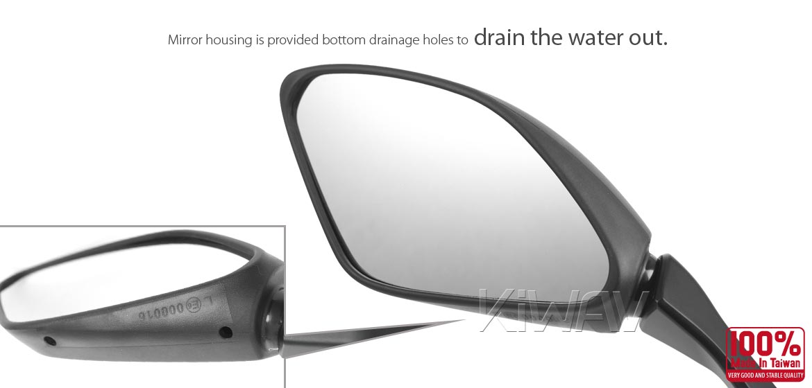 KiWAV OEM replacement mirror left hand LH compatible for Suzuki GSX-250R 18~19