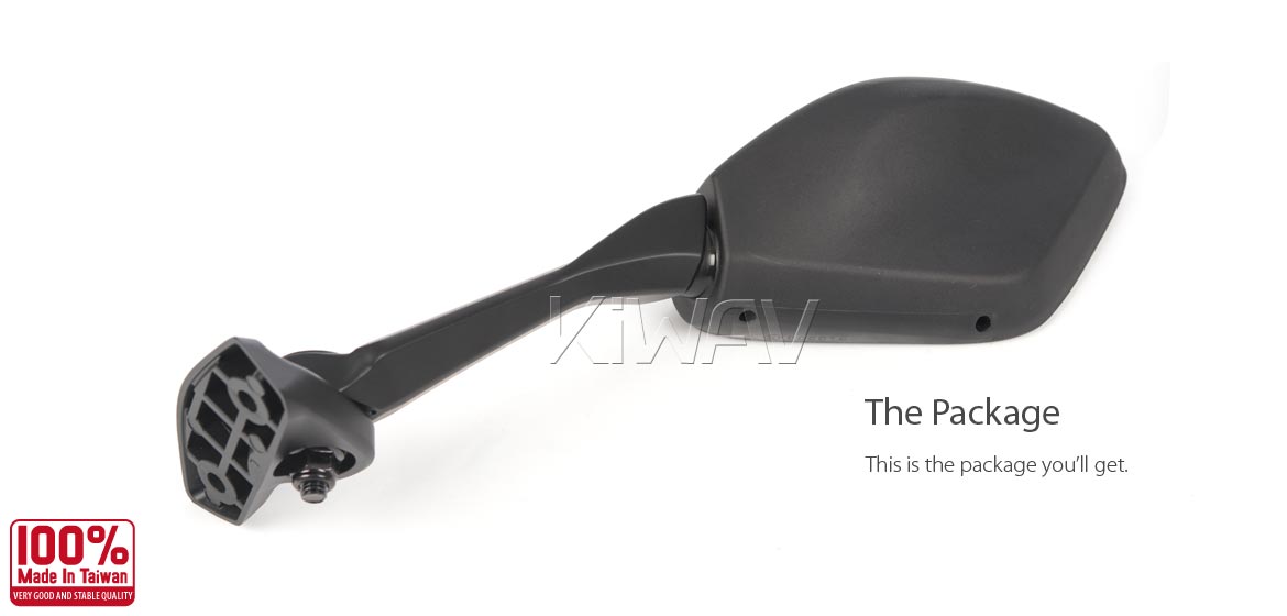 KiWAV OEM replacement mirror left hand LH compatible for Suzuki GSX-250R 18~19