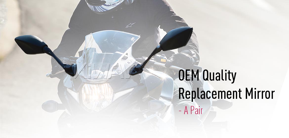 KiWAV OEM replacement mirror a pair compatible for Suzuki GSX-250R 18~19