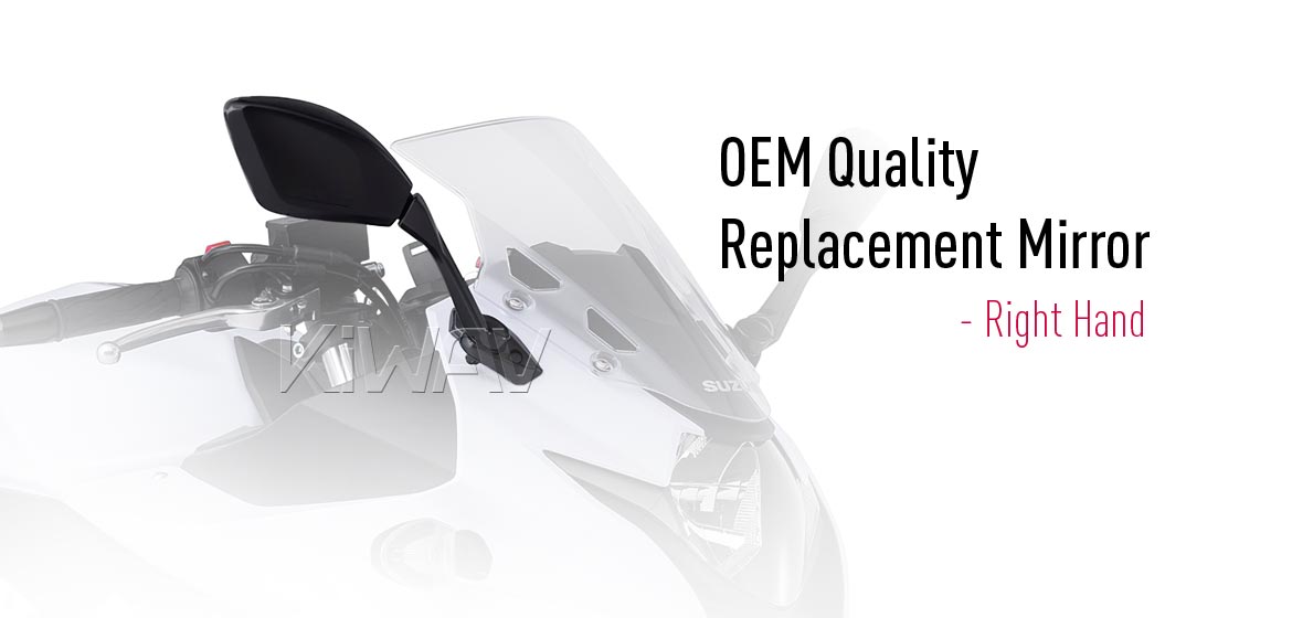 OEM代用品: 右側補修用ミラー スズキ Suzuki 2018-2019のGSX-250Rに