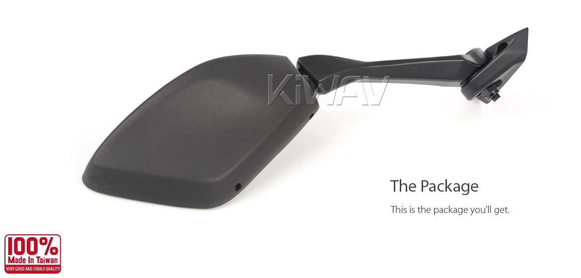 KiWAV OEM replacement mirror right hand RH compatible for Suzuki GSX-250R 18~19