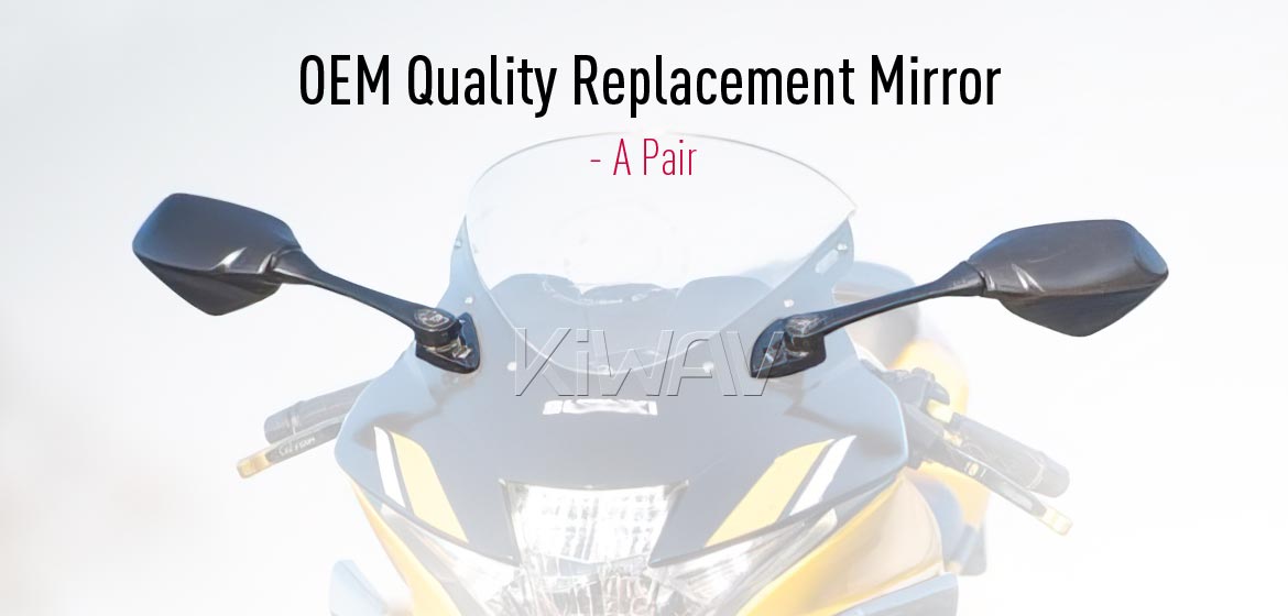 KiWAV OEM replacement mirror a pair compatible for Suzuki GSX-R 125/150 2017~