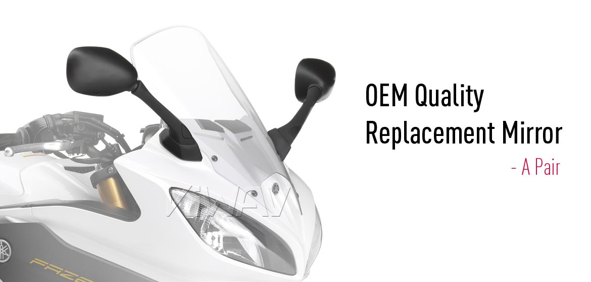 KiWAV OEM replacement mirror FY288 for Yamaha FZ1 a pair