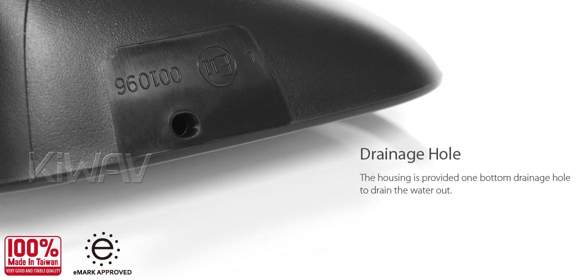 KiWAV OEM replacement mirror FY357 for Yamaha XJ6 Diversion left hand