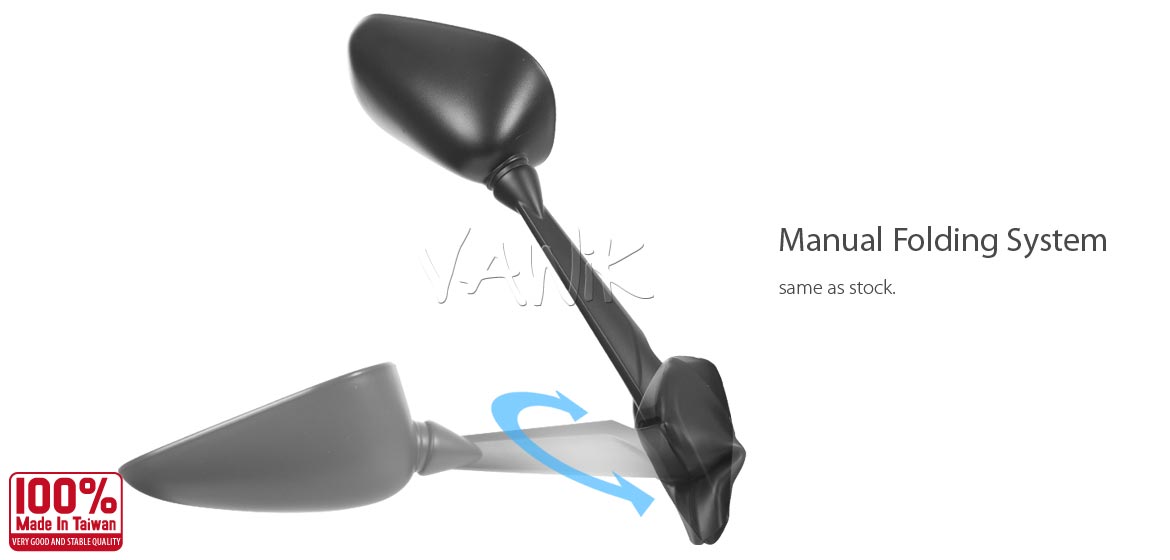 VAWiK OEM replacement mirror FY357 for Yamaha XJ6 Diversion right hand