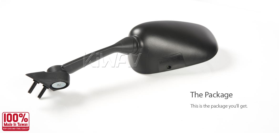 KiWAV OEM replacement mirror FY869 for Yamaha YZF-R1 left hand