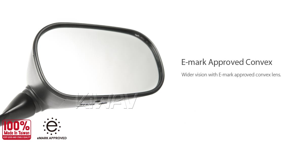 KiWAV OEM replacement mirror FY869 for Yamaha YZF-R1 right hand