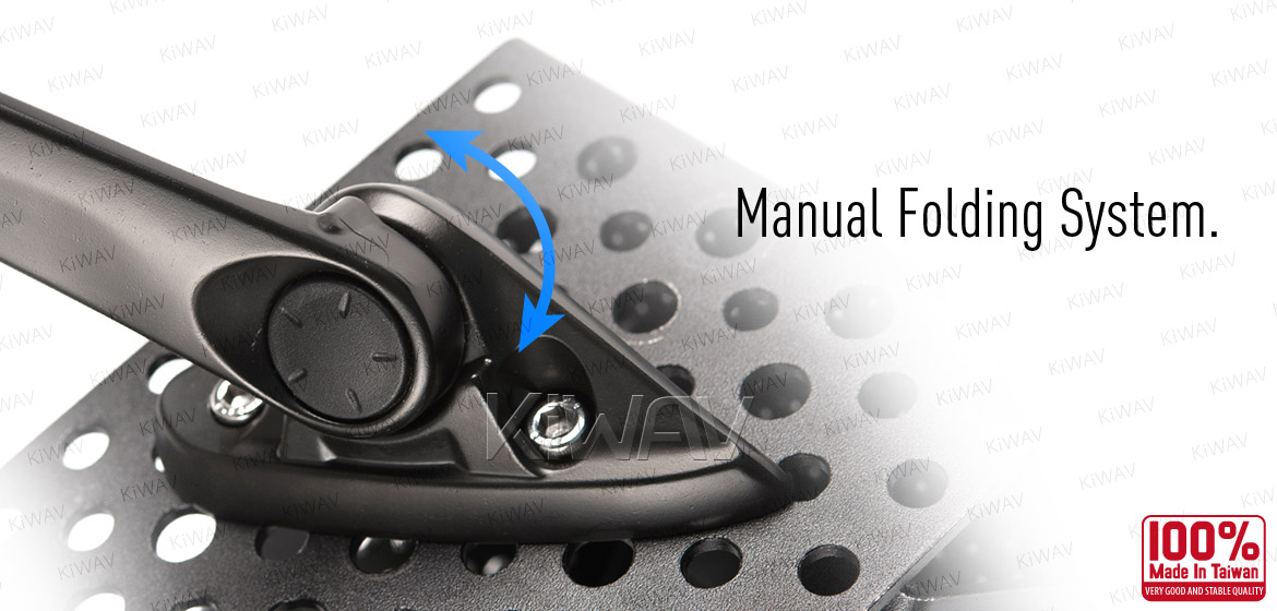 KiWAV OEM quality replacement mirror FY-979 for Yamaha YZF R3 black