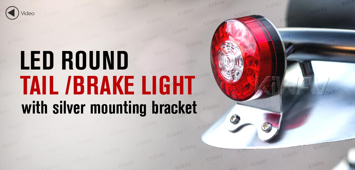 製品一覧: バイク用LEDテールランプ 3インチ 丸い 汎用 クロムの