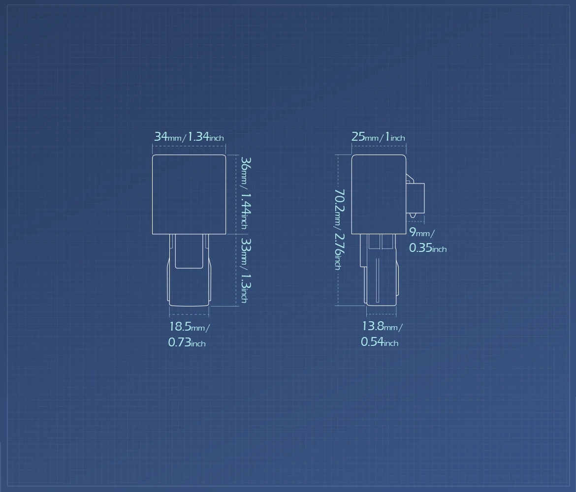 Measurement of KiWAV LED 8-Pin turn signal flasher relay for Honda specific models with ESS system