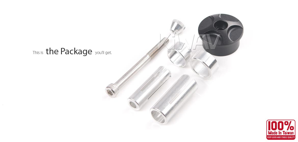 KiWAV Colin bar end mirror adapter universal fit for 7/8 and 1 inch handlebars with inner diameter from 12.5 to 23.5mm
