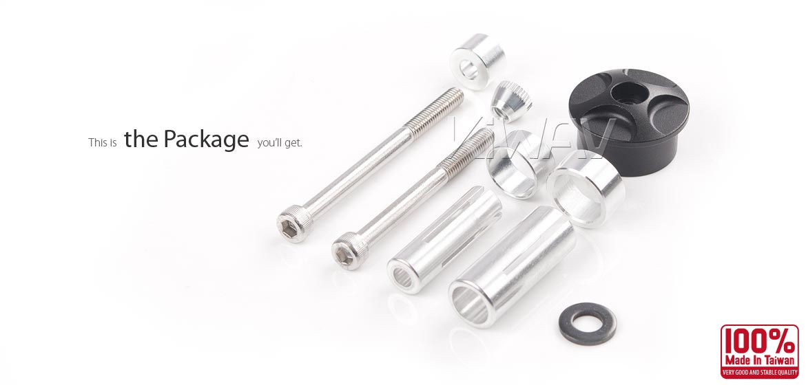 KiWAV Colin bar end mirror adapter compatible for specific Indian models