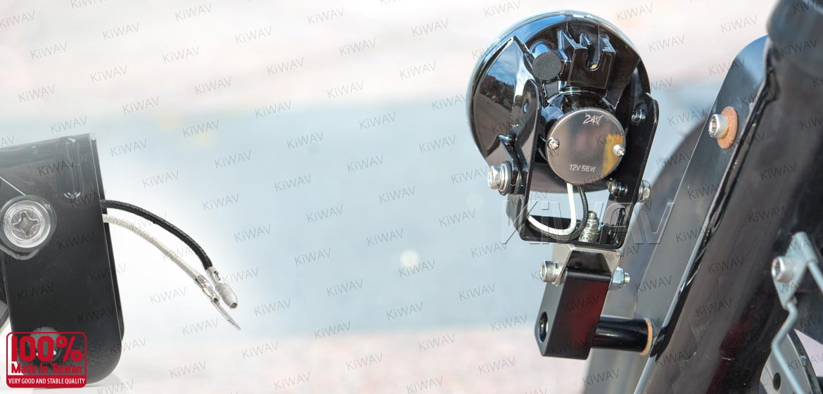 KiWAV motorcycle 3.4 inches 12V 55W round fog lights