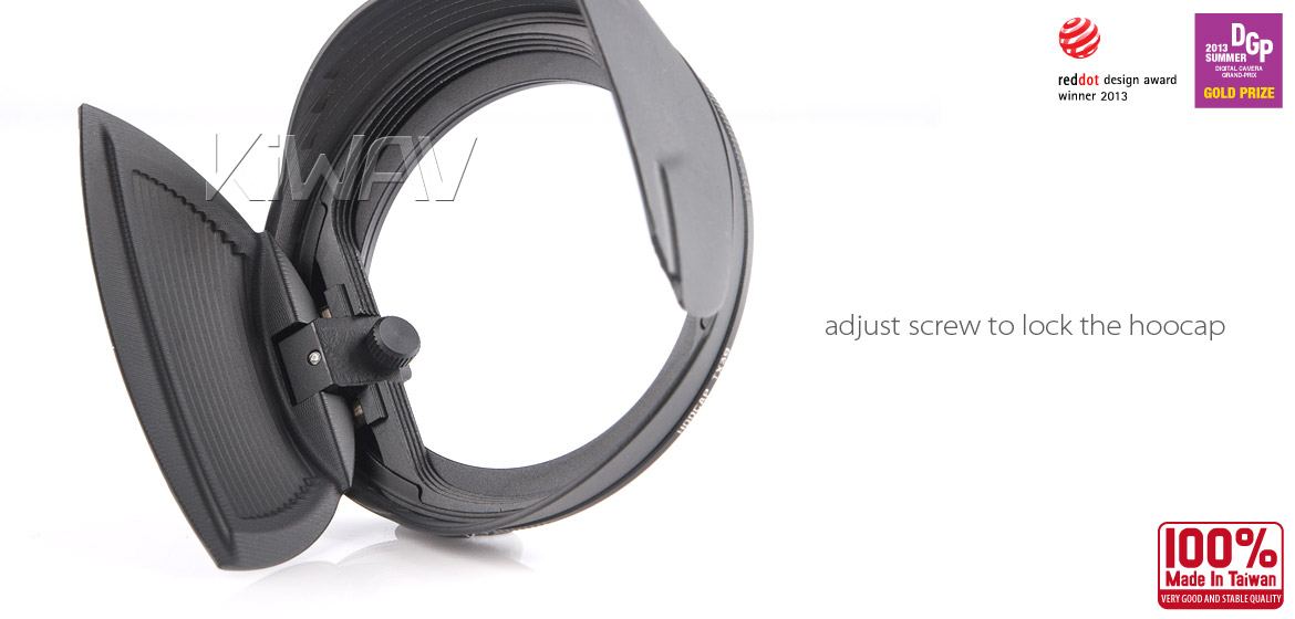 KiWAV Hoocap DSLR Lens Cap and Hood 2 in 1 TX37