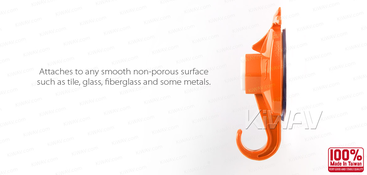 KiWAV Scooter Vespa style suction cup hook orange