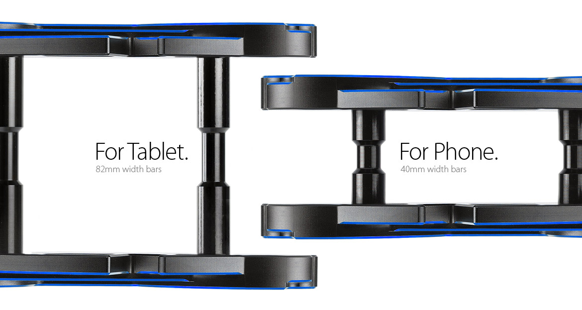 two angle display stand Macca - blue