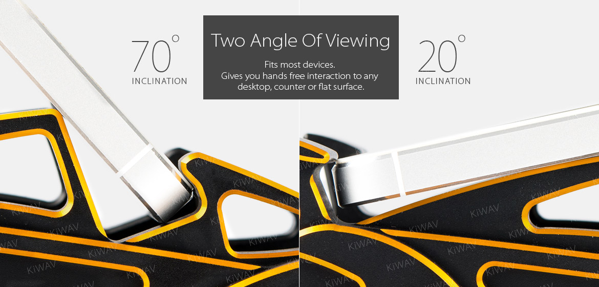 two angle display stand Macca - gold