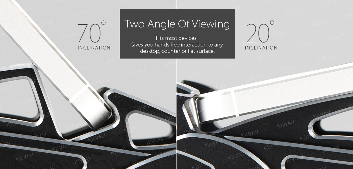 two angle display stand Macca - iron-gray