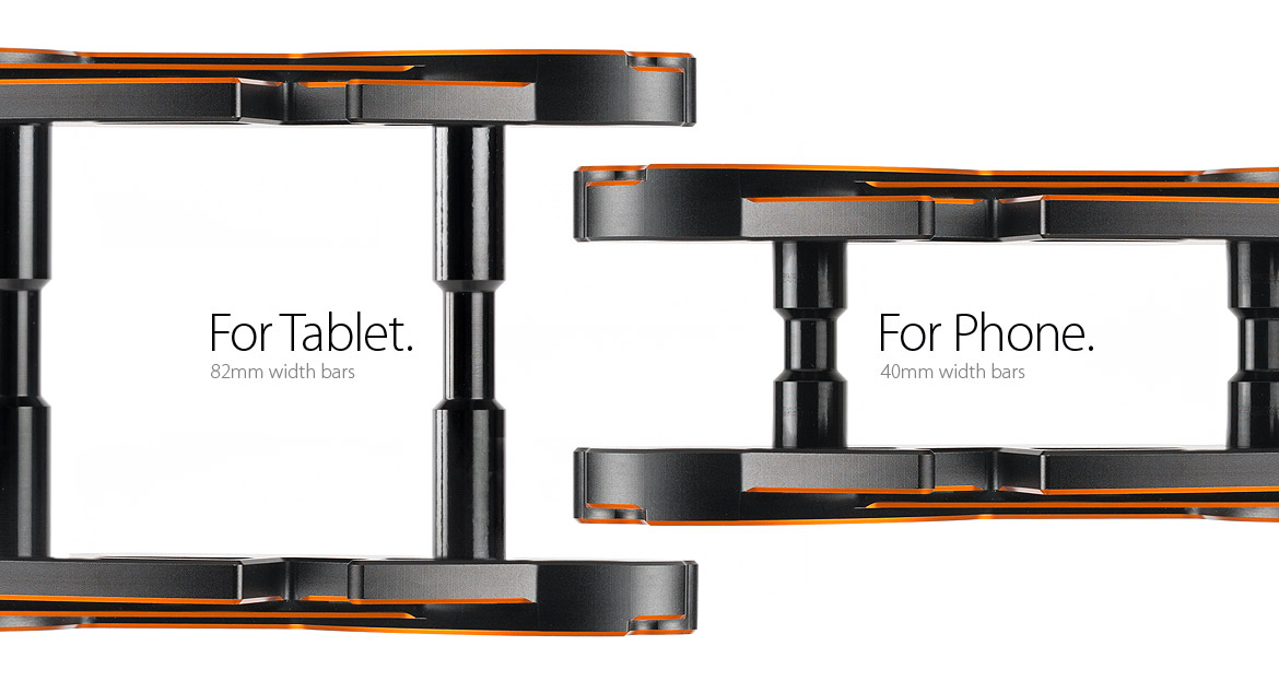 two angle display stand Macca - orange