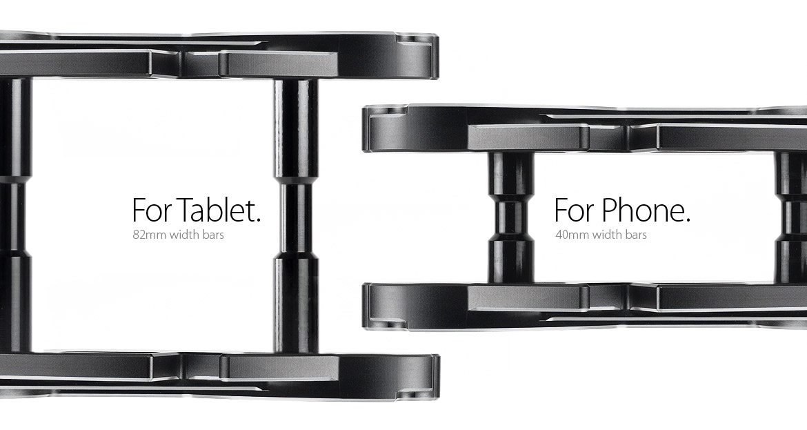 two angle display stand Macca - silver