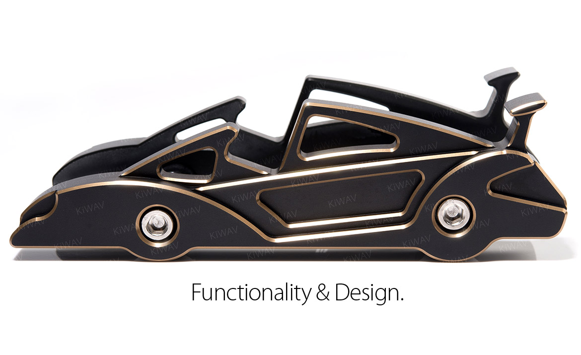 two angle display stand Macca - titanium-gold