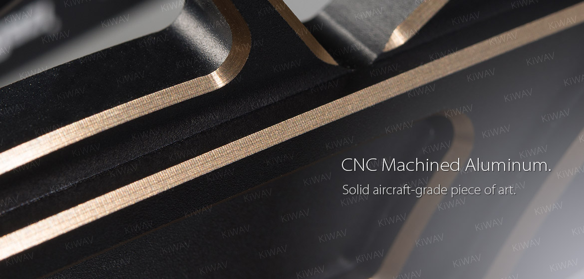 two angle display stand Macca - titanium-gold