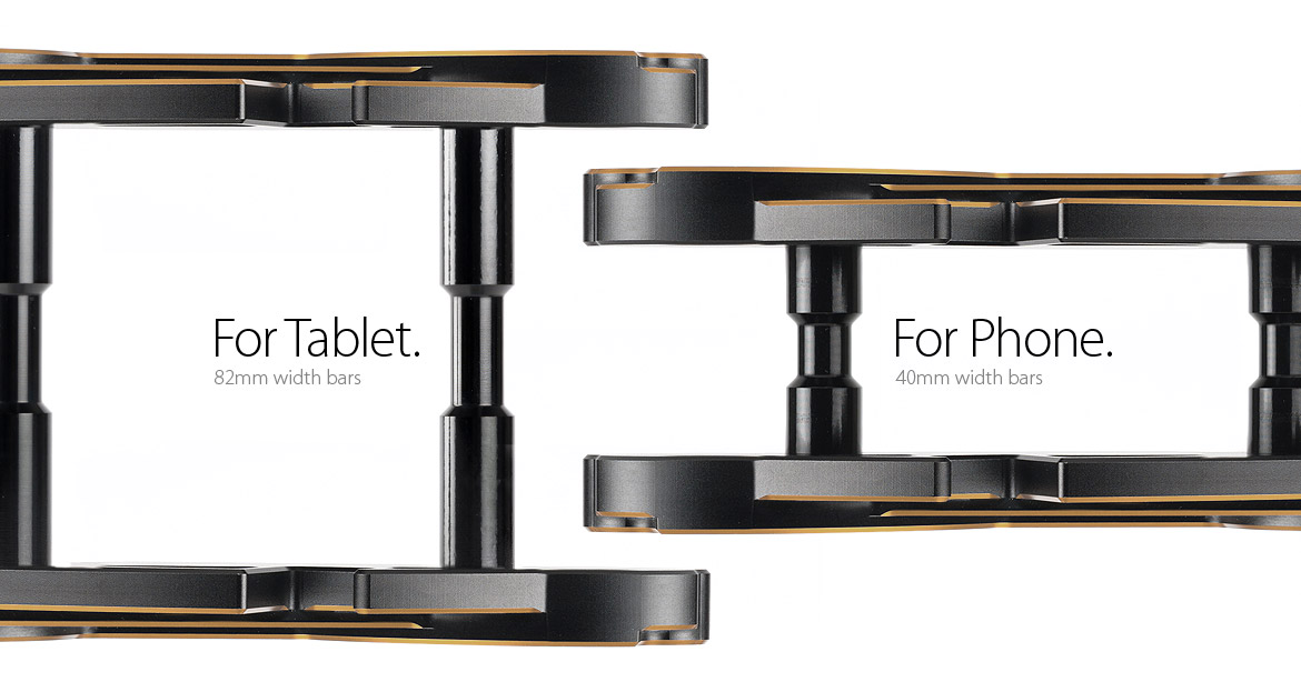 two angle display stand Macca - titanium-gold