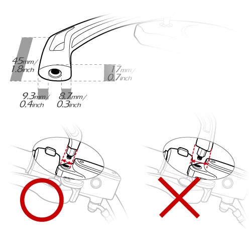 Check the bolt area of your bike