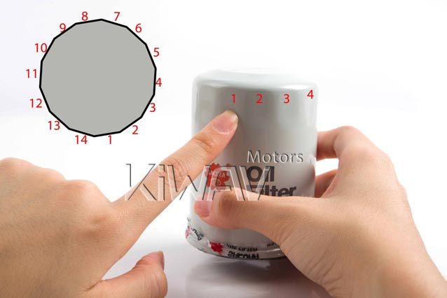 Count how many flutes your current oil filter has